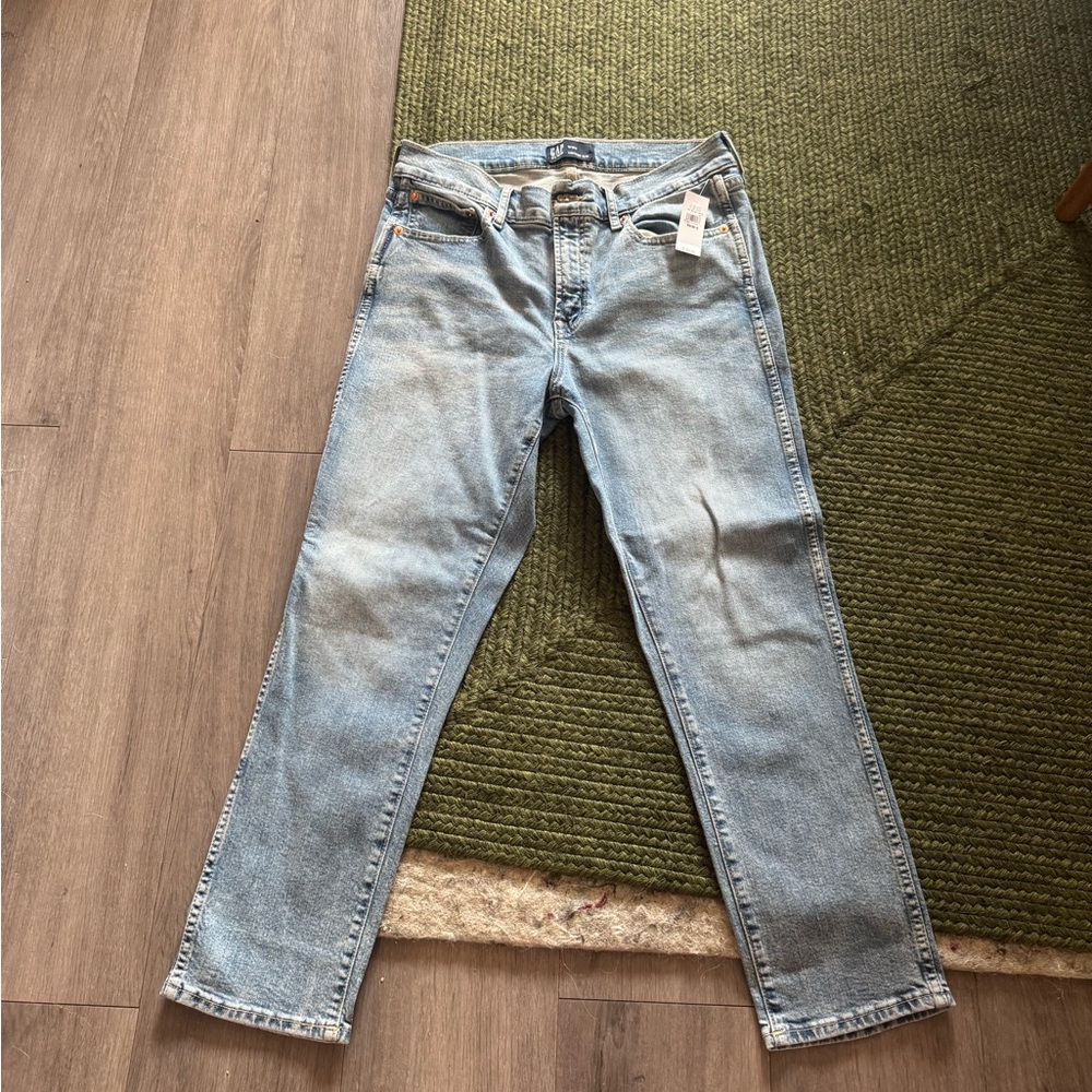 GAP Vintage Slim Denim Jeans - Light Blue Size 10/30 Short - NWT